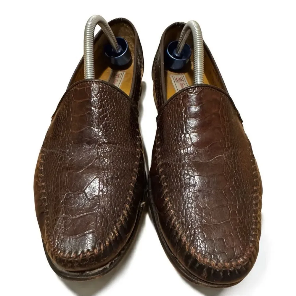 Sandro Moscoloni Genuine Ostrich Loafers Men’s sz 9